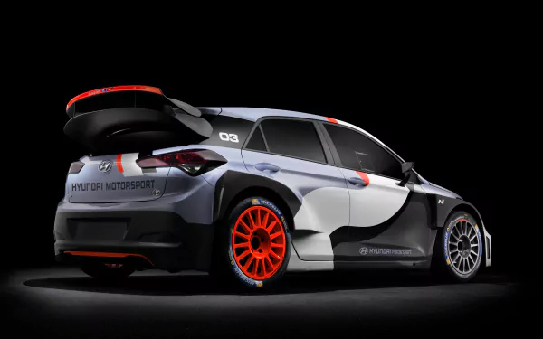 race car Hyundai i20 WRC Concept vehicle Hyundai i20 HD Desktop Wallpaper | Background Image