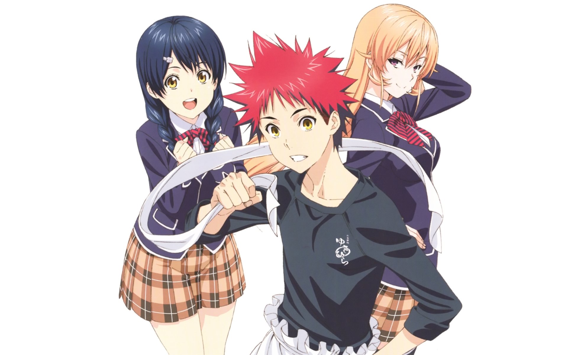 Download Megumi Tadokoro Sōma Yukihira Erina Nakiri Anime Food Wars: Shokugeki No Soma 4k Ultra HD Wallpaper