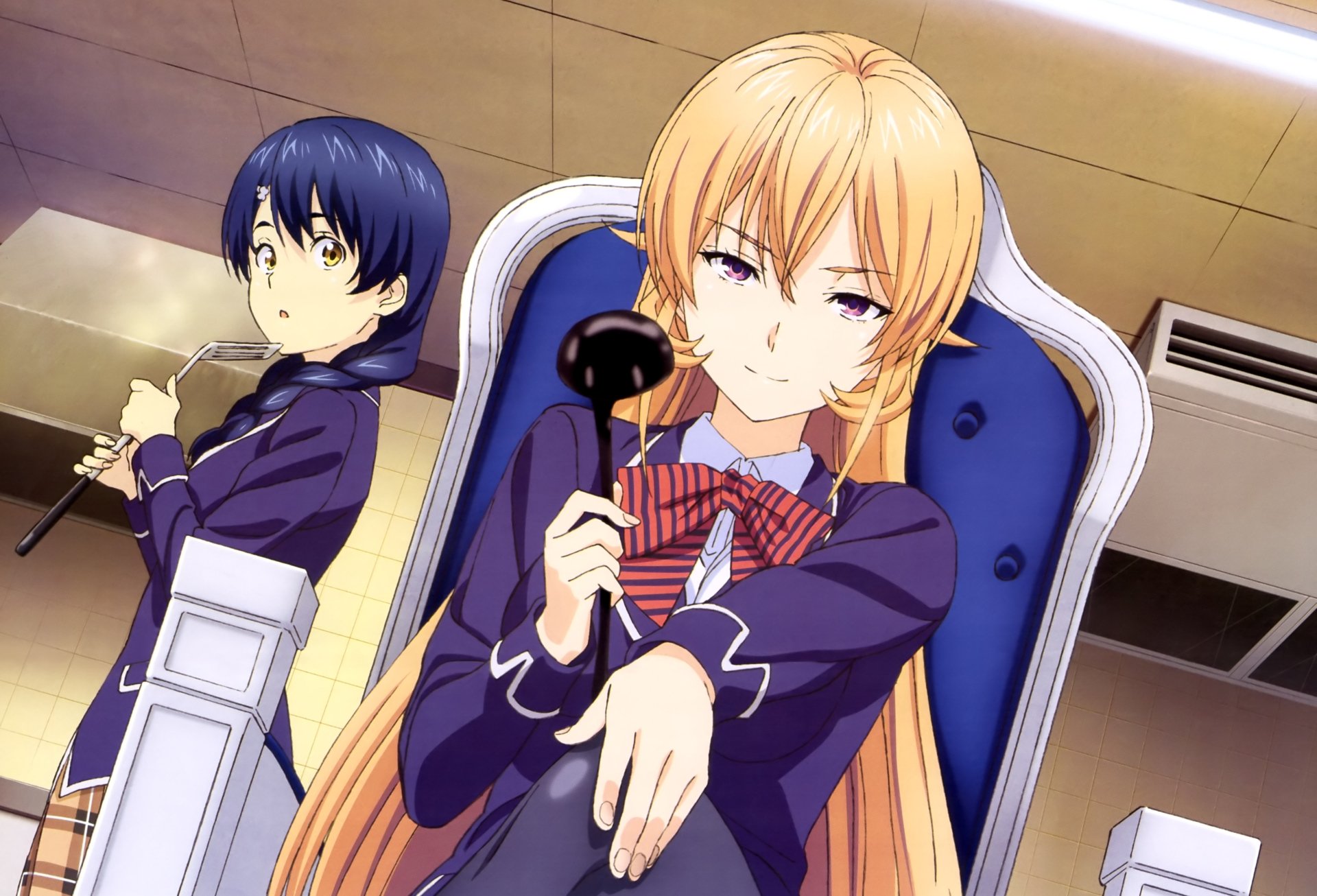 Download Megumi Tadokoro Erina Nakiri Anime Food Wars: Shokugeki No Soma 4k Ultra HD Wallpaper