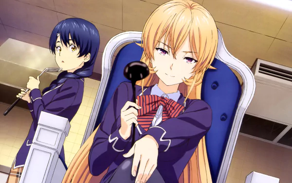 Megumi Tadokoro Erina Nakiri Anime Food Wars: Shokugeki no Soma HD Desktop Wallpaper | Background Image