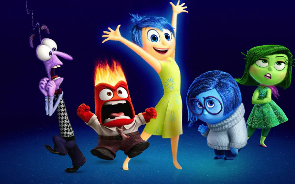 Anger (Inside Out) Sadness (Inside Out) Disgust (Inside Out) Joy (Inside Out) Fear (Inside Out) movie Inside Out HD Desktop Wallpaper | Background Image