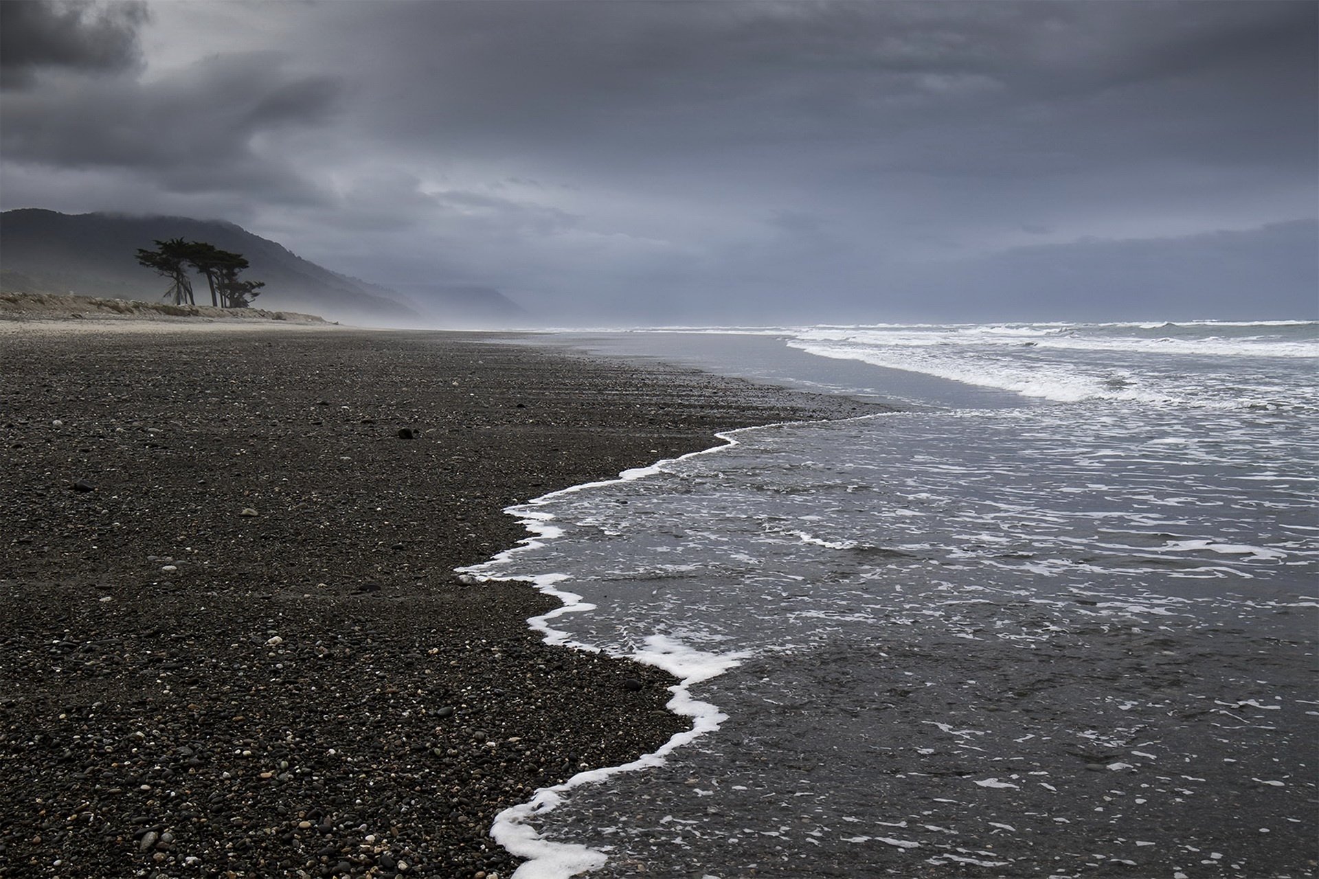 Download Sand Grey Nature Horizon Beach HD Wallpaper