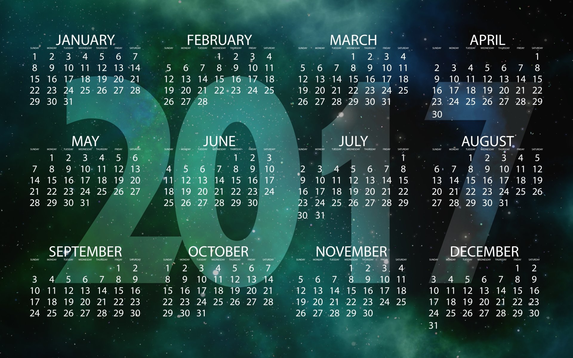 Download New Year 2017 New Year Holiday Misc Calendar 4k Ultra HD Wallpaper