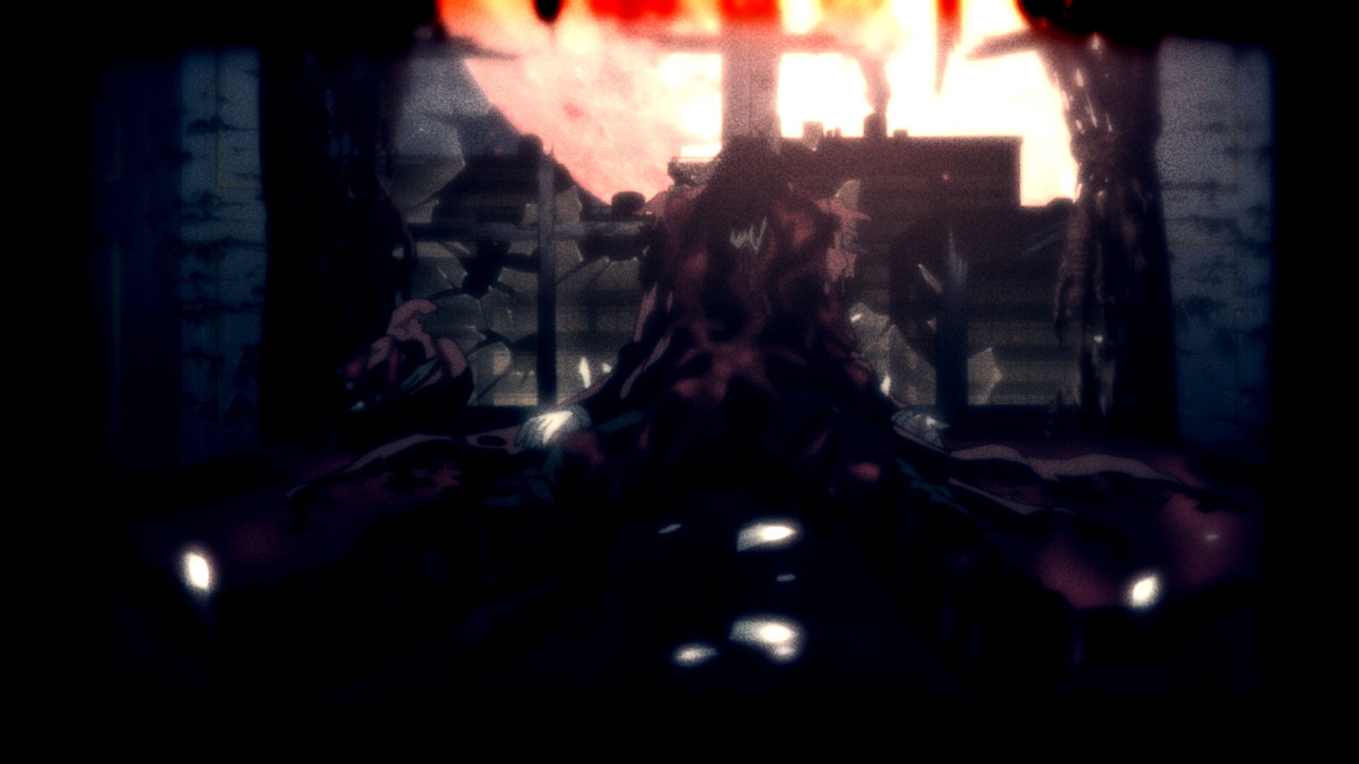 HD anime wallpaper featuring Alucard from Hellsing, set against a dark, fiery background with dramatic lighting for a striking PC desktop effect.