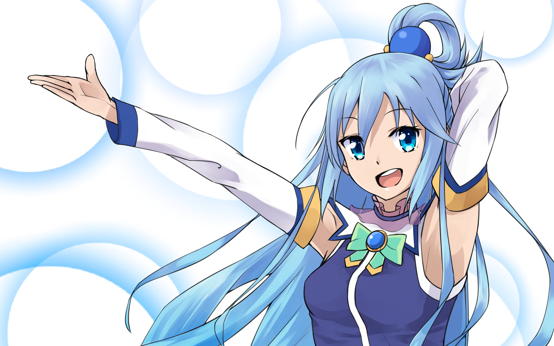 KonoSuba Aqua HD Wallpaper: A Blessing from This Wonderful World!