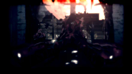 HD anime wallpaper featuring Alucard from Hellsing, set against a dark, fiery background with dramatic lighting for a striking PC desktop effect.