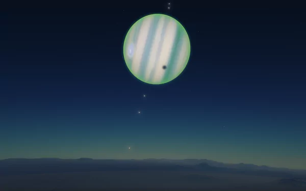  Green gas giant (Space Engine)