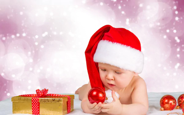  Cute Baby at Christmas