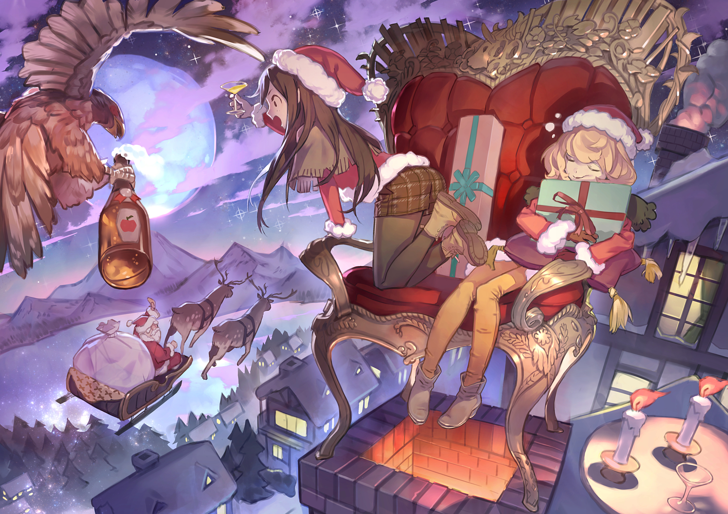 Download Black Clover Anime Christmas Fanart Wallpaper  Wallpaperscom