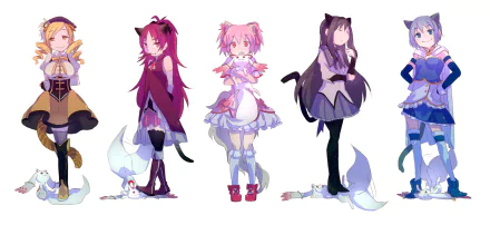 Anime Puella Magi Madoka Magica HD Desktop Wallpaper | Background Image