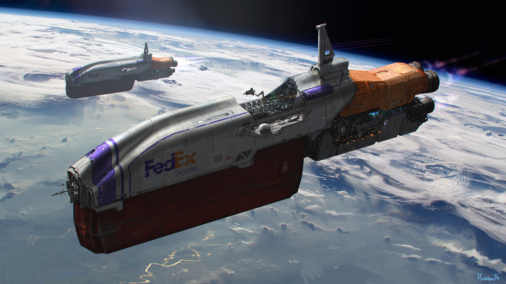 FedEx Spaceships by Milan Martinec