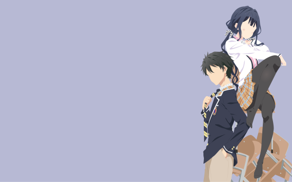 Anime Masamune-kun's Revenge Aki Adagaki Masamune Makabe HD Wallpaper | Background Image