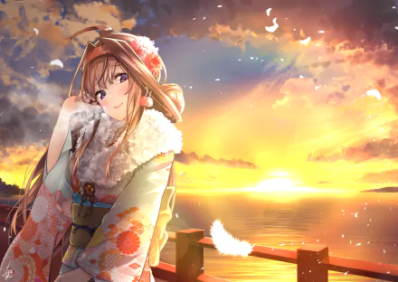 Kongou (Kancolle) Anime Kantai Collection HD Desktop Wallpaper | Background Image