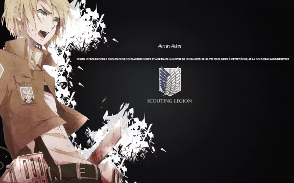 Armin Arlert Anime Attack on Titan HD Desktop Wallpaper | Background Image