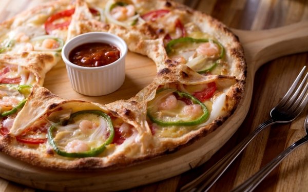 Food Pizza Ketchup HD Wallpaper | Background Image
