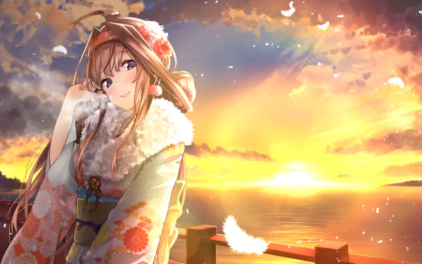Kongou (Kancolle) Anime Kantai Collection HD Desktop Wallpaper | Background Image