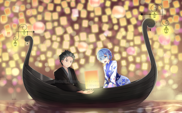 Anime Re:ZERO -Starting Life in Another World- Rem Subaru Natsuki HD Wallpaper | Background Image