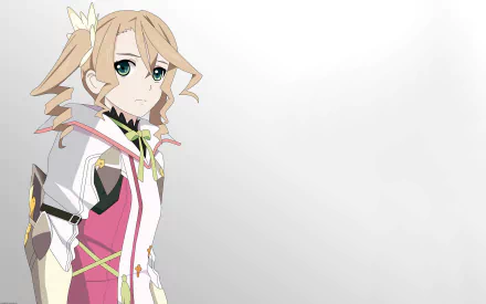 Anime-style character from Tales of Zestiria the X stands against a light gray background in this HD PC desktop wallpaper and background.
