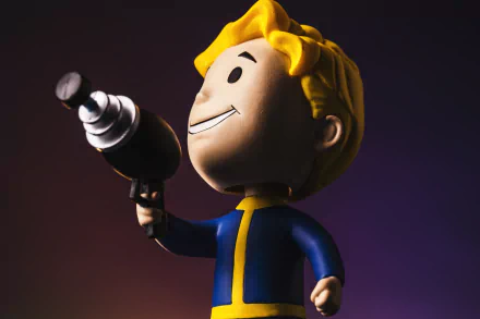 figurine Vault Boy video game Fallout HD Desktop Wallpaper | Background Image