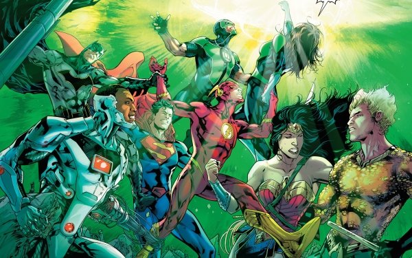 Comics Justice League Flash Batman Aquaman Wonder Woman Superman Cyborg Green Lantern DC Comics Simon Baz Jessica Cruz Barry Allen HD Wallpaper | Background Image