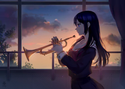 Reina Kousaka Anime Sound! Euphonium HD Desktop Wallpaper | Background Image