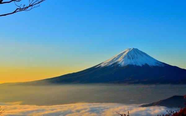 Tierra/Naturaleza Monte Fuji Volcanes Montaña Peak Nube Cielo Japón Volcán Fondo de pantalla HD | Fondo de Escritorio