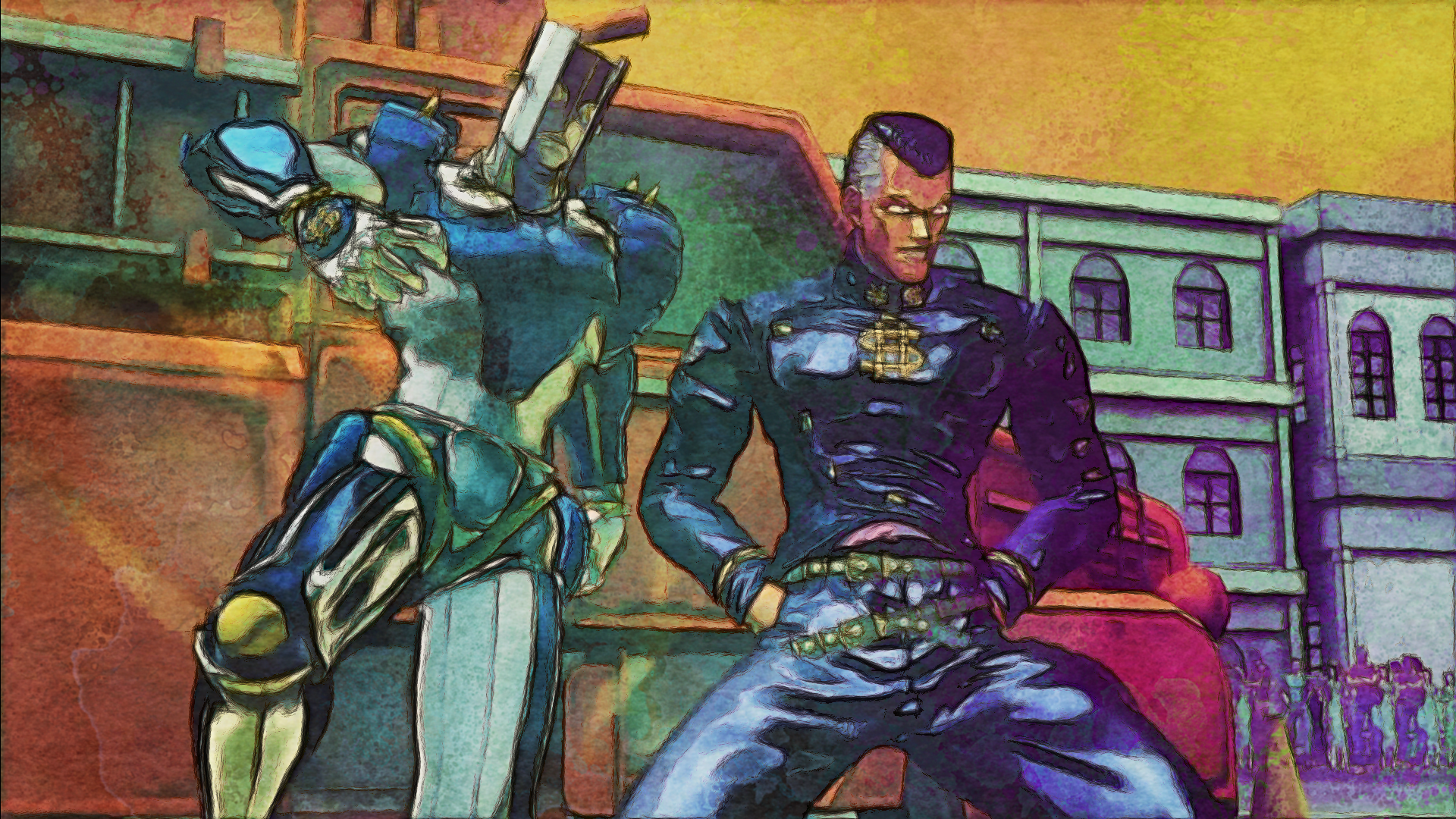 Download The Hand (Jojo's Bizarre Adventure) Okuyasu Nijimura Anime Jojo's Bizarre Adventure HD Wallpaper