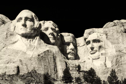  Mount Rushmore National Memorial in the Black Hills of South Dakota