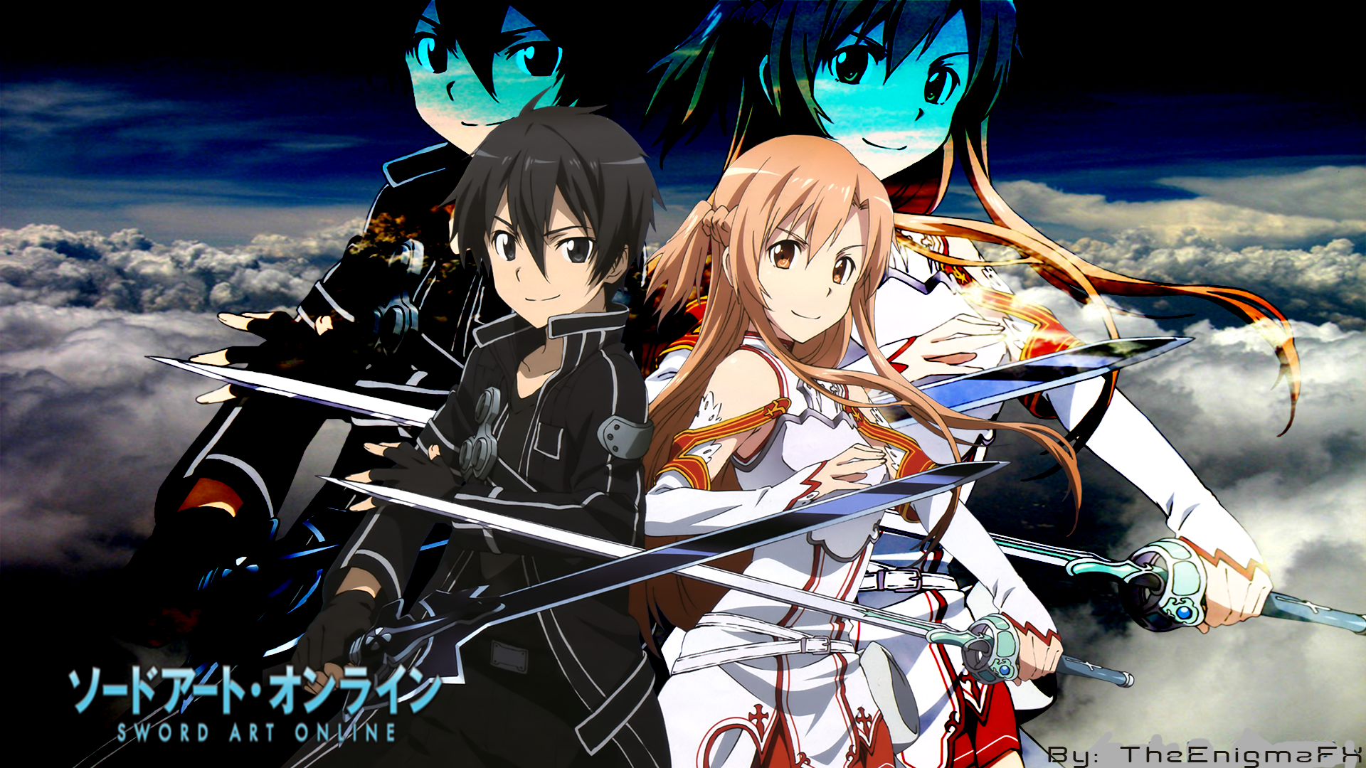 Download Asuna Yuuki Kazuto Kirigaya Kirito (Sword Art Online) Anime Sword  Art Online HD Wallpaper