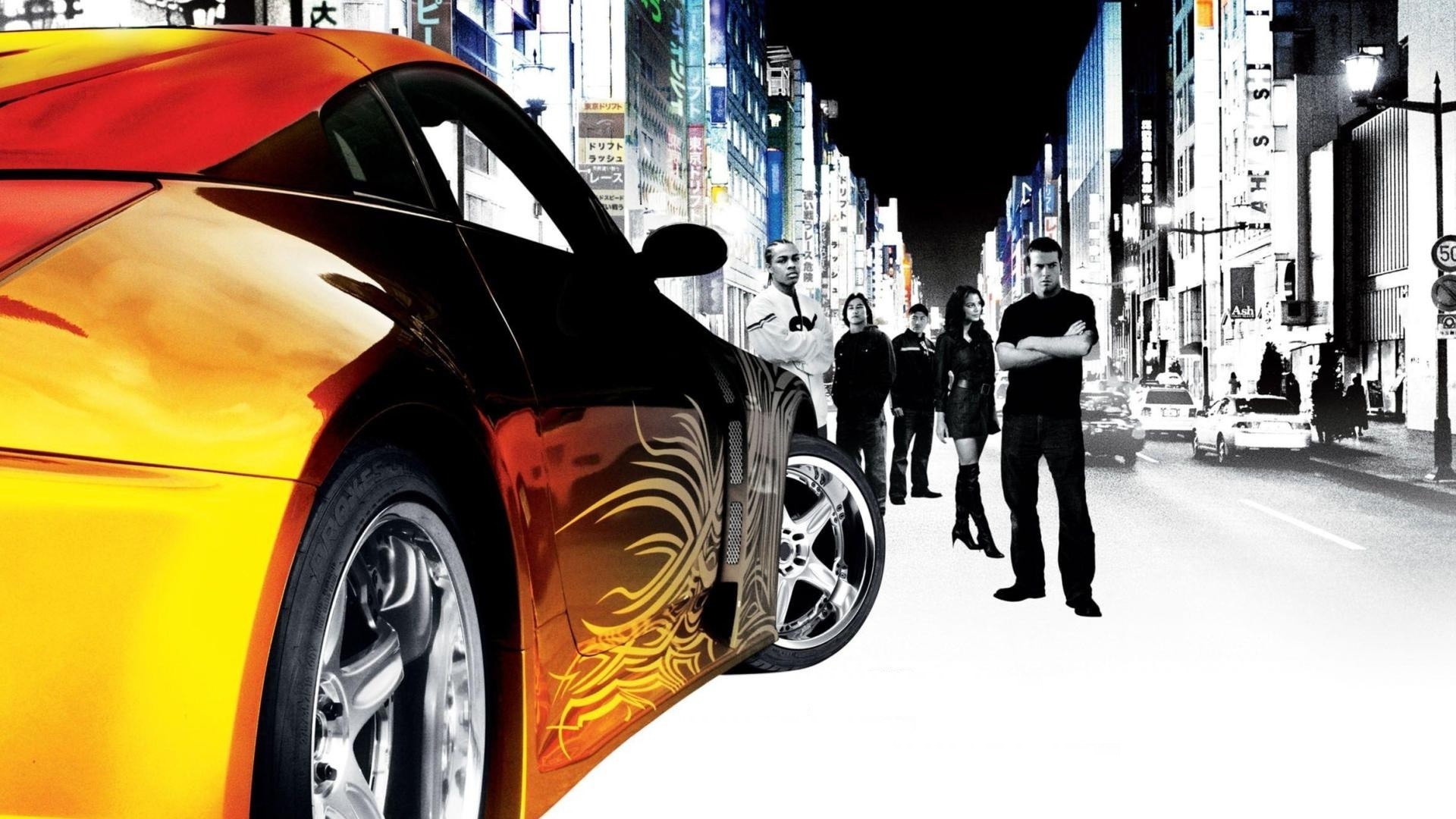 Movie The Fast And The Furious: Tokyo Drift HD Wallpaper Background Image.