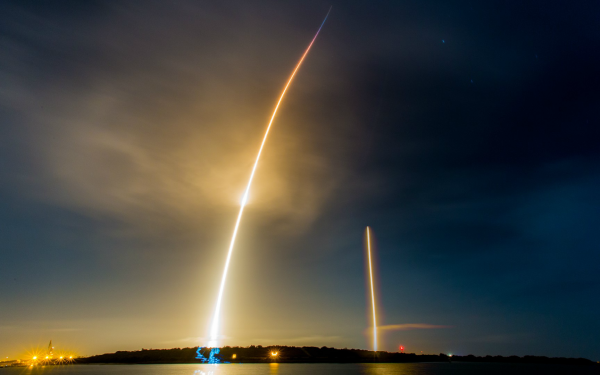 Technology SpaceX Falcon 9 Time-Lapse HD Wallpaper | Background Image