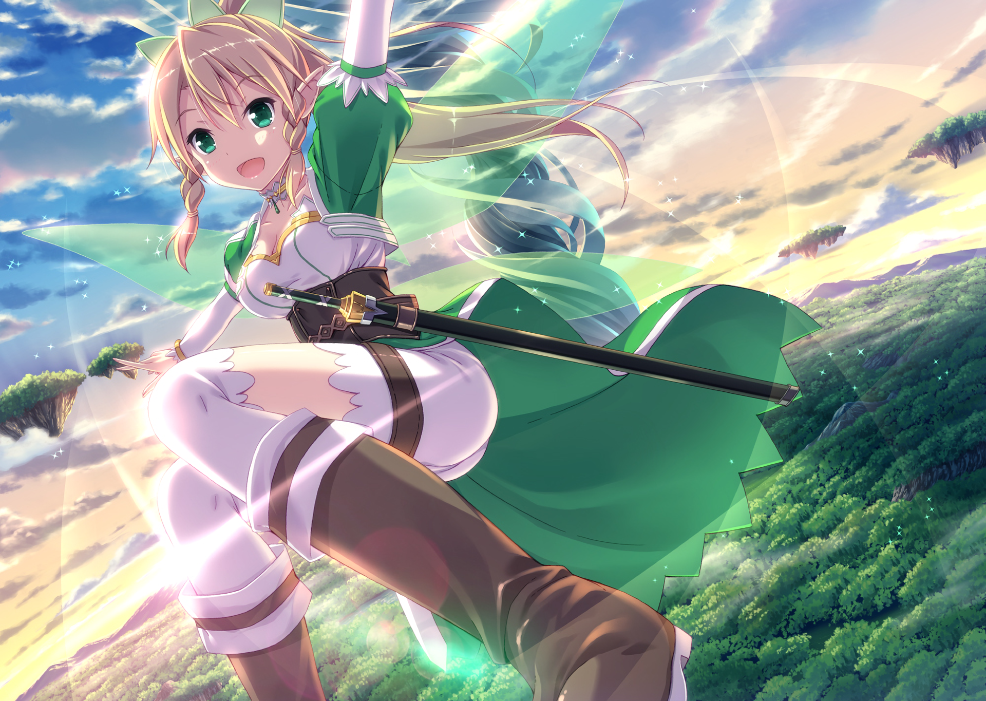 Download Leafa (Sword Art Online) Anime Sword Art Online HD Wallpaper