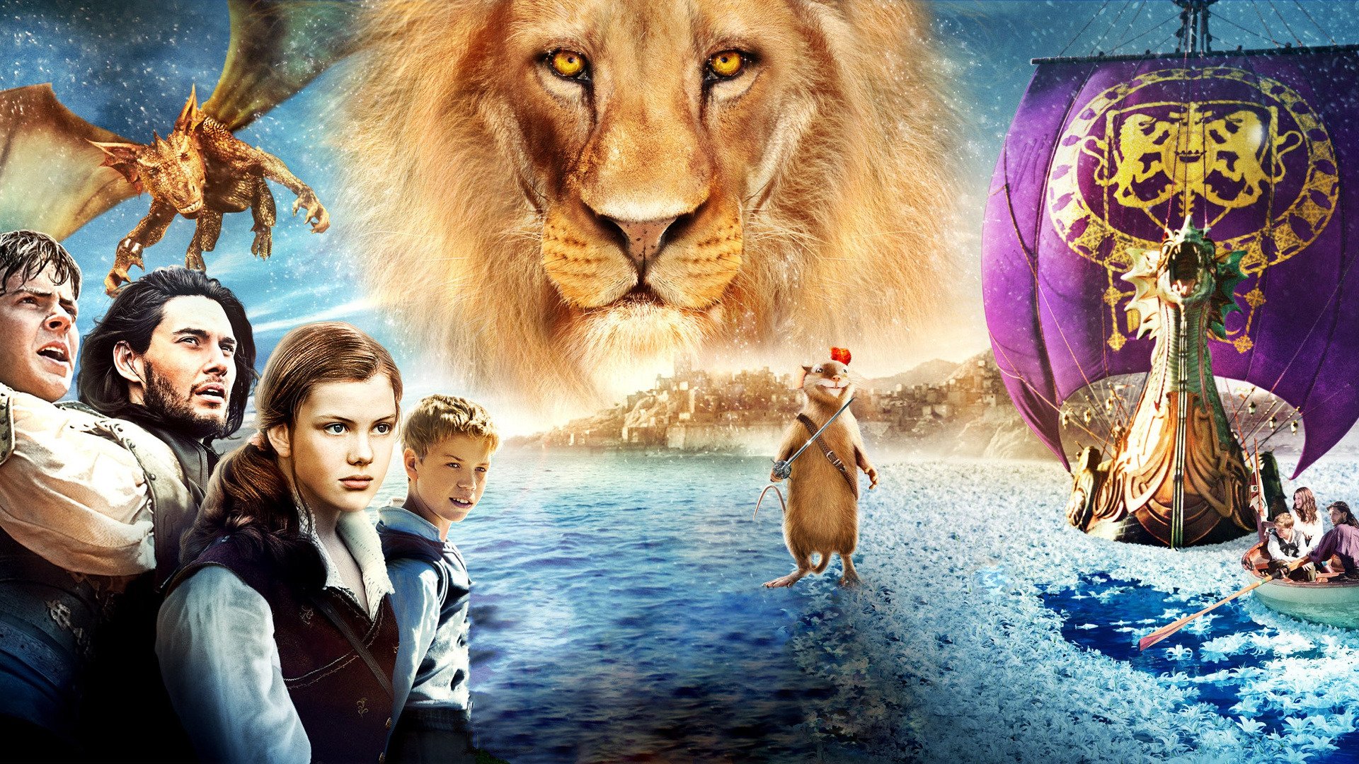 Aslan In Narnia Dawn Treader - Animals, Movie Wallpapers