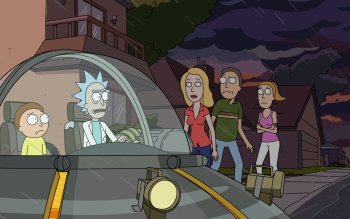 Rick and Morty Driving Live Wallpaper Free 