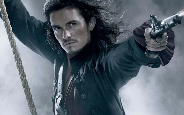 Will Turner Orlando Bloom movie Pirates Of The Caribbean: At World's End HD Desktop Wallpaper | Background Image