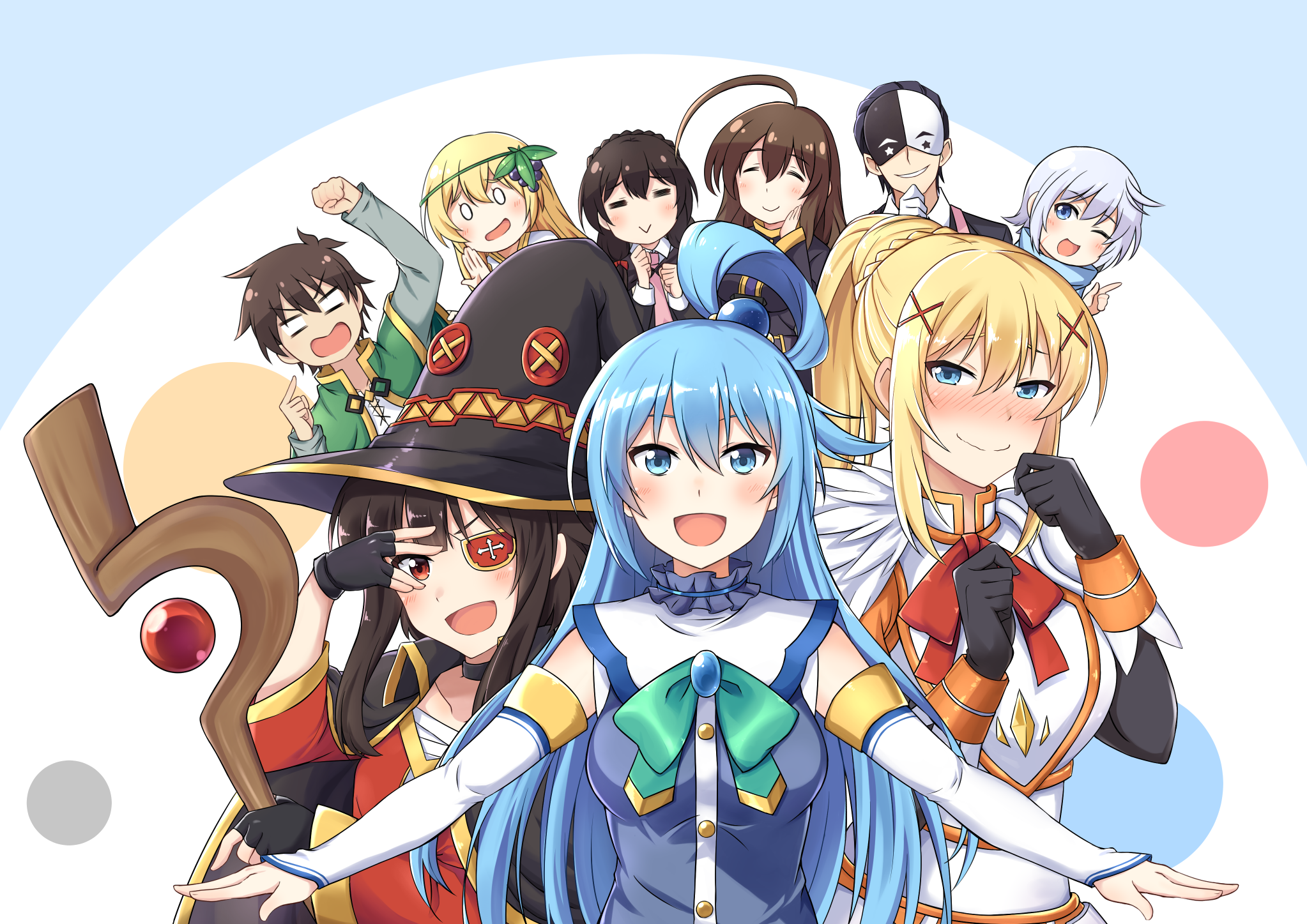 KonoSuba Characters HD Wallpaper