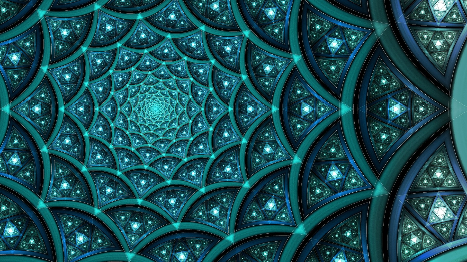 Download Pattern Psychedelic Trippy Blue Turquoise Abstract Fractal  4k Ultra HD Wallpaper by Jean-Philippe Talma