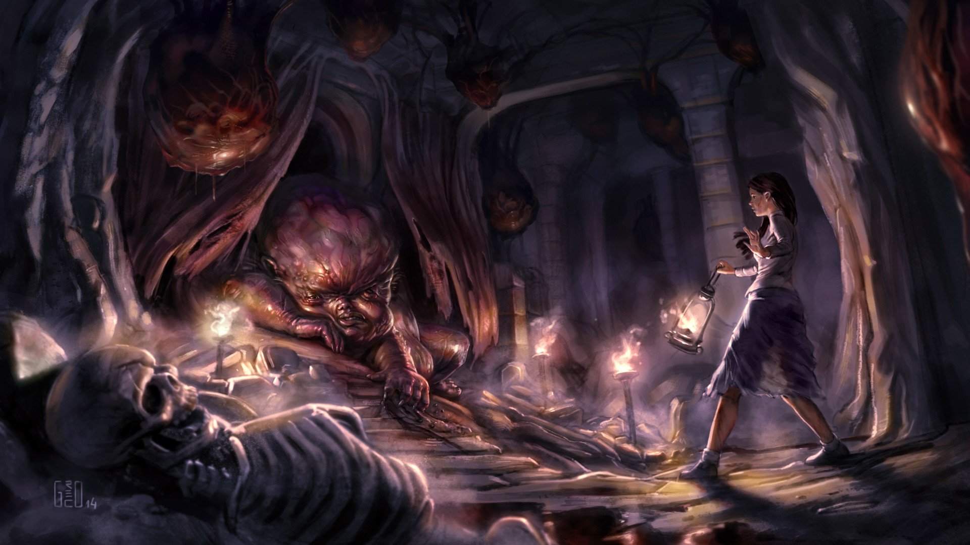 Download Video Game Clock Tower HD Wallpaper