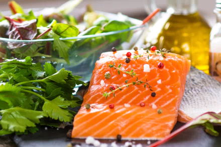 salmon seafood food fish HD Desktop Wallpaper | Background Image
