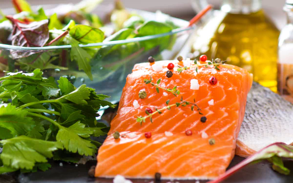 salmon seafood food fish HD Desktop Wallpaper | Background Image
