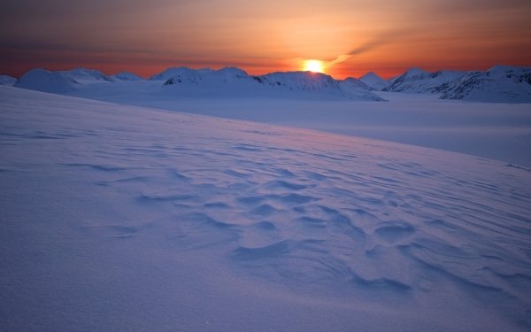 Earth Winter Nature Sunrise Dawn Snow Mountain Alaska National Park HD Wallpaper | Background Image