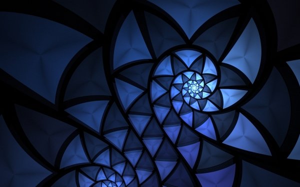 Abstract Spiral Blue HD Wallpaper | Background Image