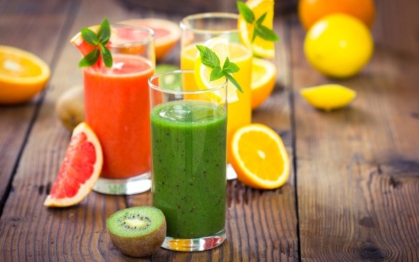 Food Smoothie Drink Glass Fruit Lemon Kiwi orange HD Wallpaper | Background Image