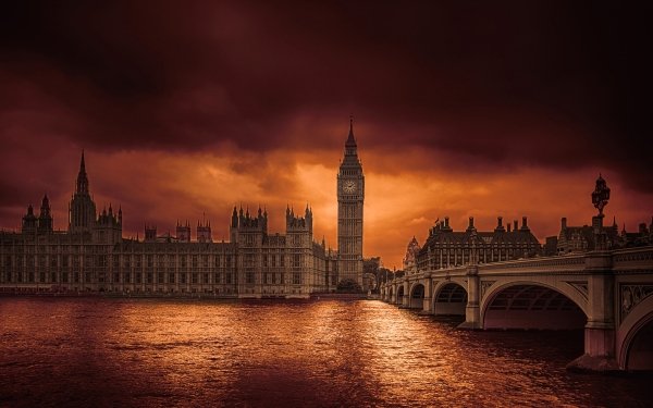 Man Made Palace Of Westminster Palaces United Kingdom London Big Ben Bridge Building HD Wallpaper | Background Image