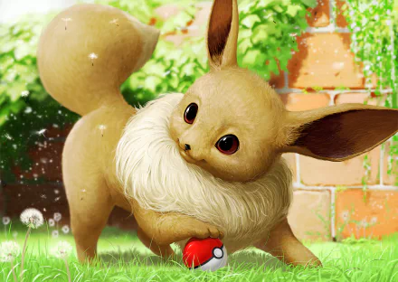 Eevee (Pokémon) Anime Pokemon HD Desktop Wallpaper | Background Image