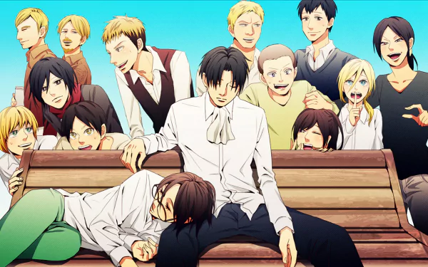 Ymir (Attack on Titan) Sasha Blouse Reiner Braun Mike Zacharias Mikasa Ackerman Levi Ackerman Jean Kirstein Hange Zoë Erwin Smith Eren Yeager Connie Springer Historia Reiss Bertholdt Hoover Armin Arlert Anime Attack on Titan HD Desktop Wallpaper | Background Image