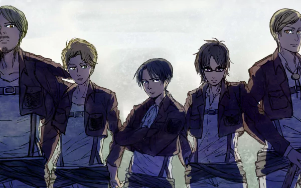 Nanaba (Attack On Titan) Mike Zacharias Erwin Smith Hange Zoë Levi Ackerman Anime Attack on Titan HD Desktop Wallpaper | Background Image