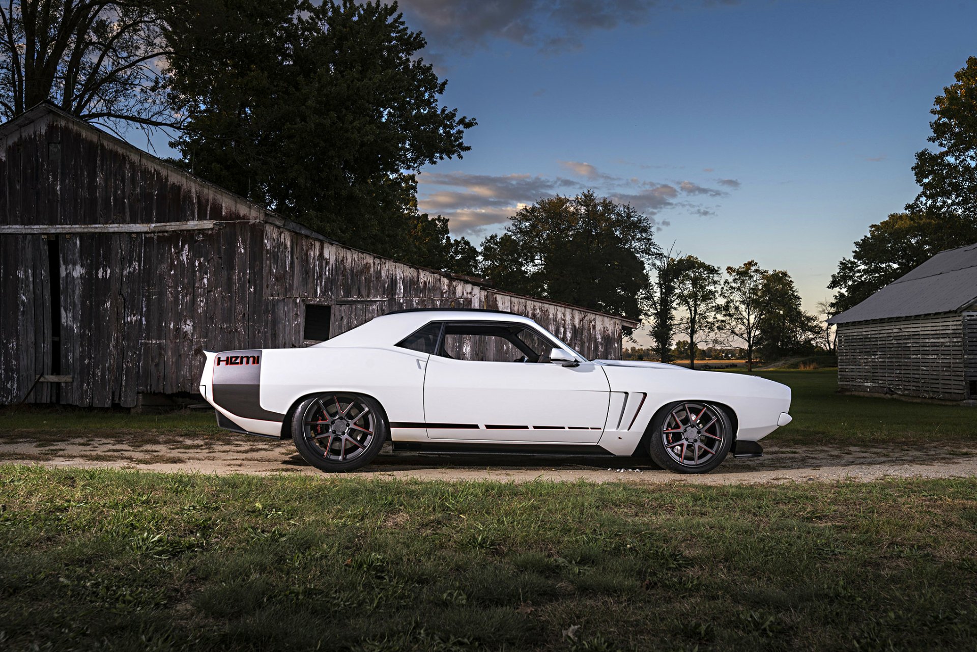 Download Mopar Muscle Car Hot Rod Abstract Plymouth Barracuda HD Wallpaper