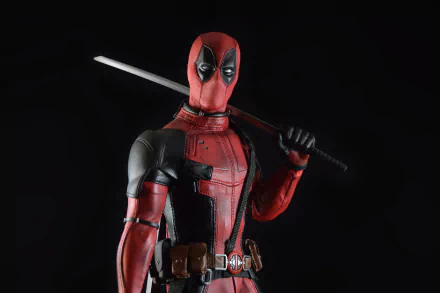 figurine katana Deadpool man made toy HD Desktop Wallpaper | Background Image