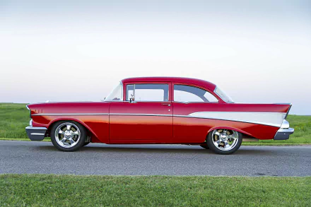 hot rod Chevrolet 210 Two Door Sedan vehicle Chevrolet 210 HD Desktop Wallpaper | Background Image